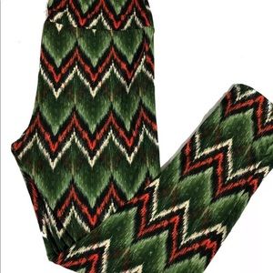 LulaRoe TC Leggings chevron multi color